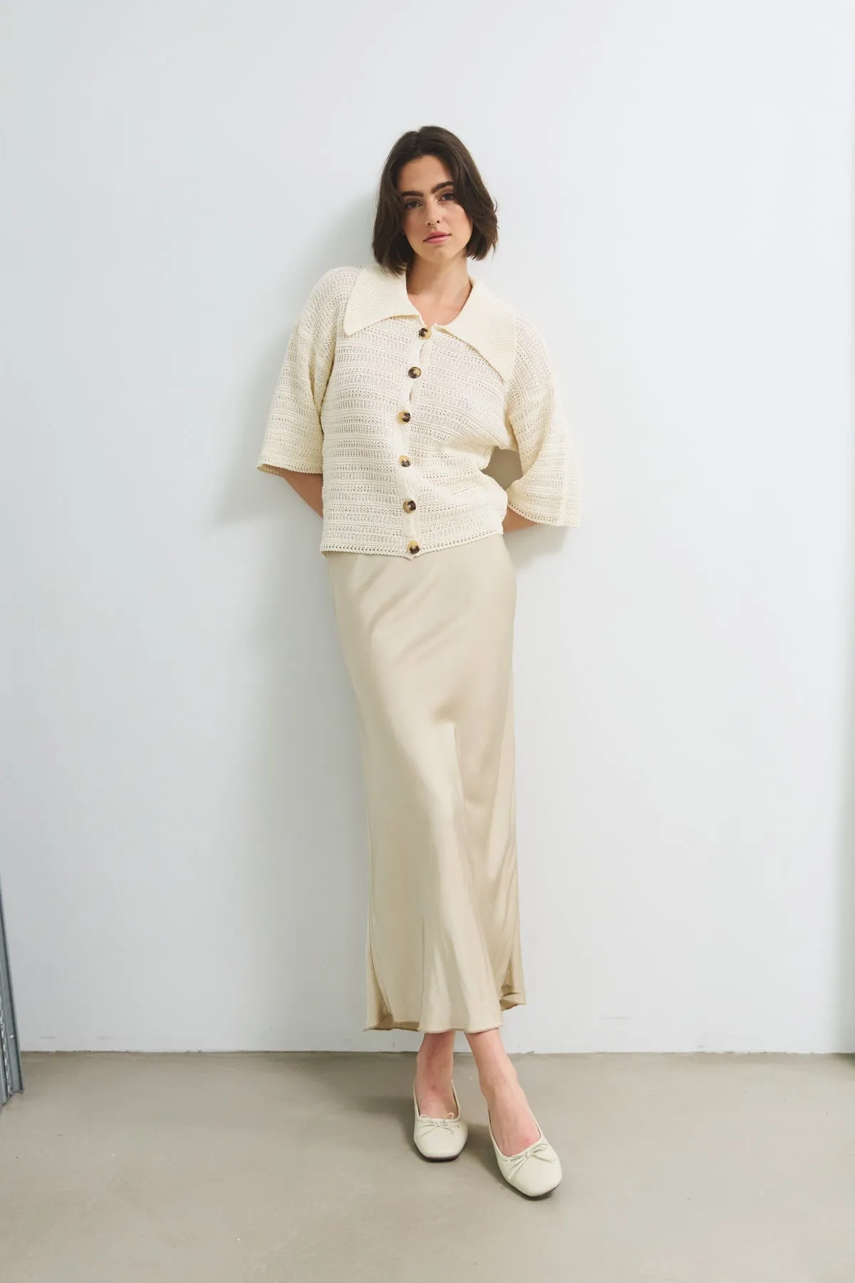 Shira Knit Cardigan Ivory sold by Noella Fashion product image thumbnail 2