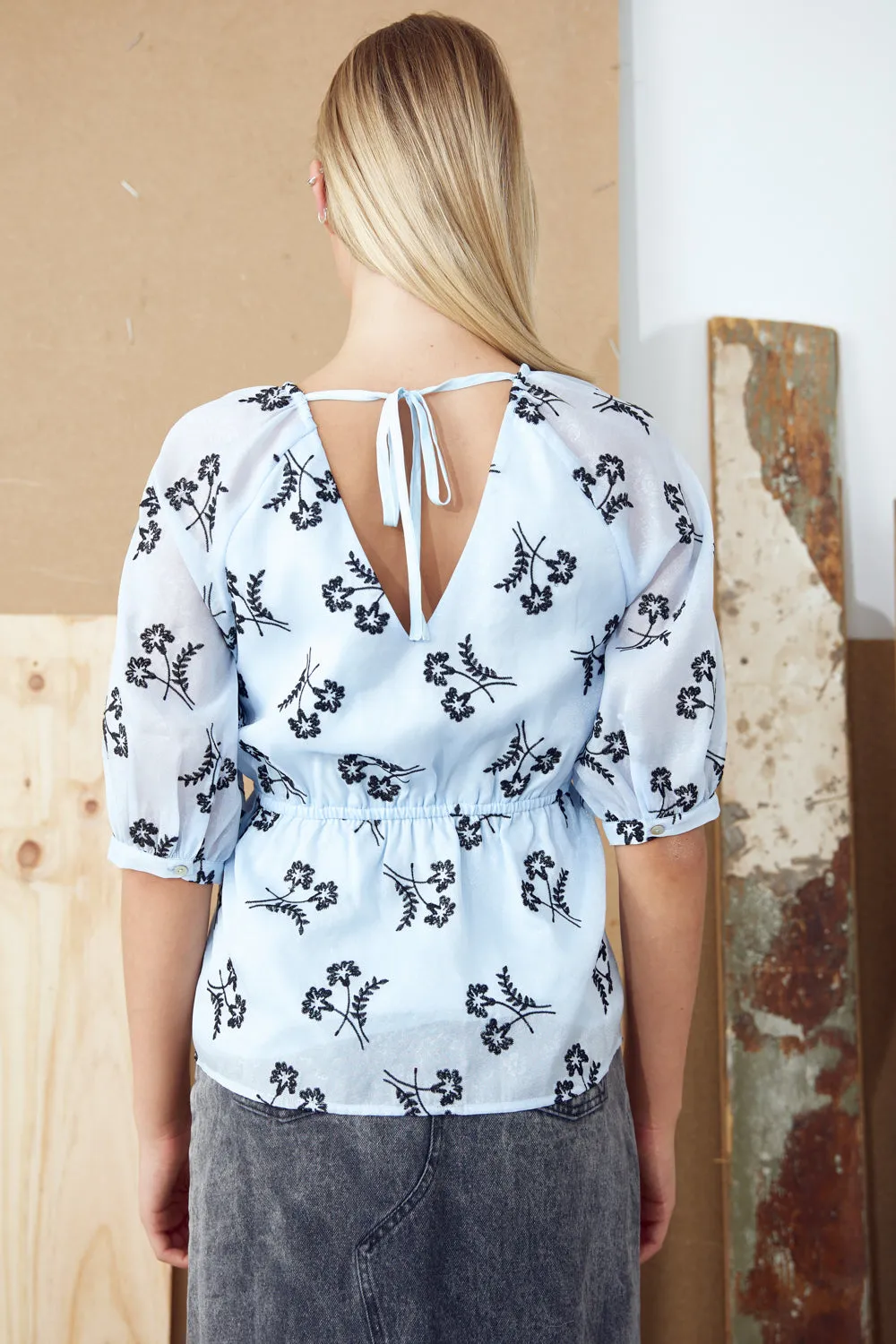 Jin Blouse Light Blue sold by Noella Fashion product image thumbnail 3