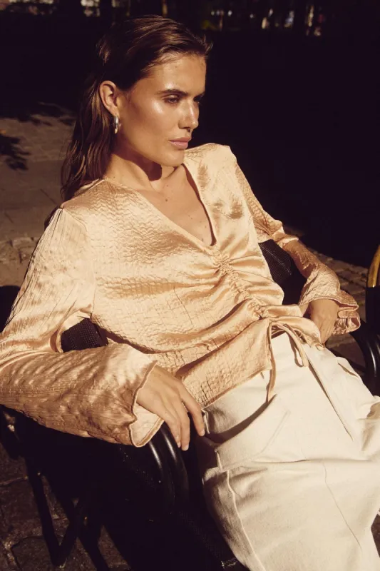 Serafina Blouse Dusty Apricot sold by Noella Fashion