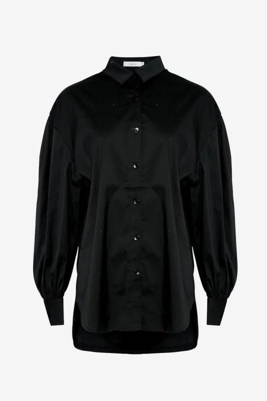 Tate Shirt Cotton Poplin Black sold by Noella Fashion