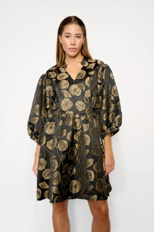 Pina Aya Wrap Dress Gold Mix sold by Noella Fashion