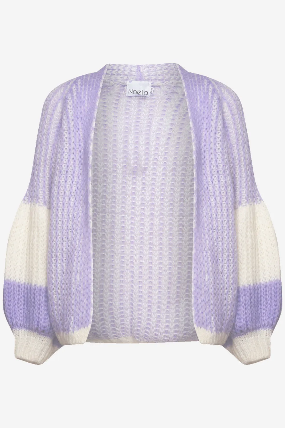 Liana Knit Cardigan Lavender/White sold by Noella Fashion
