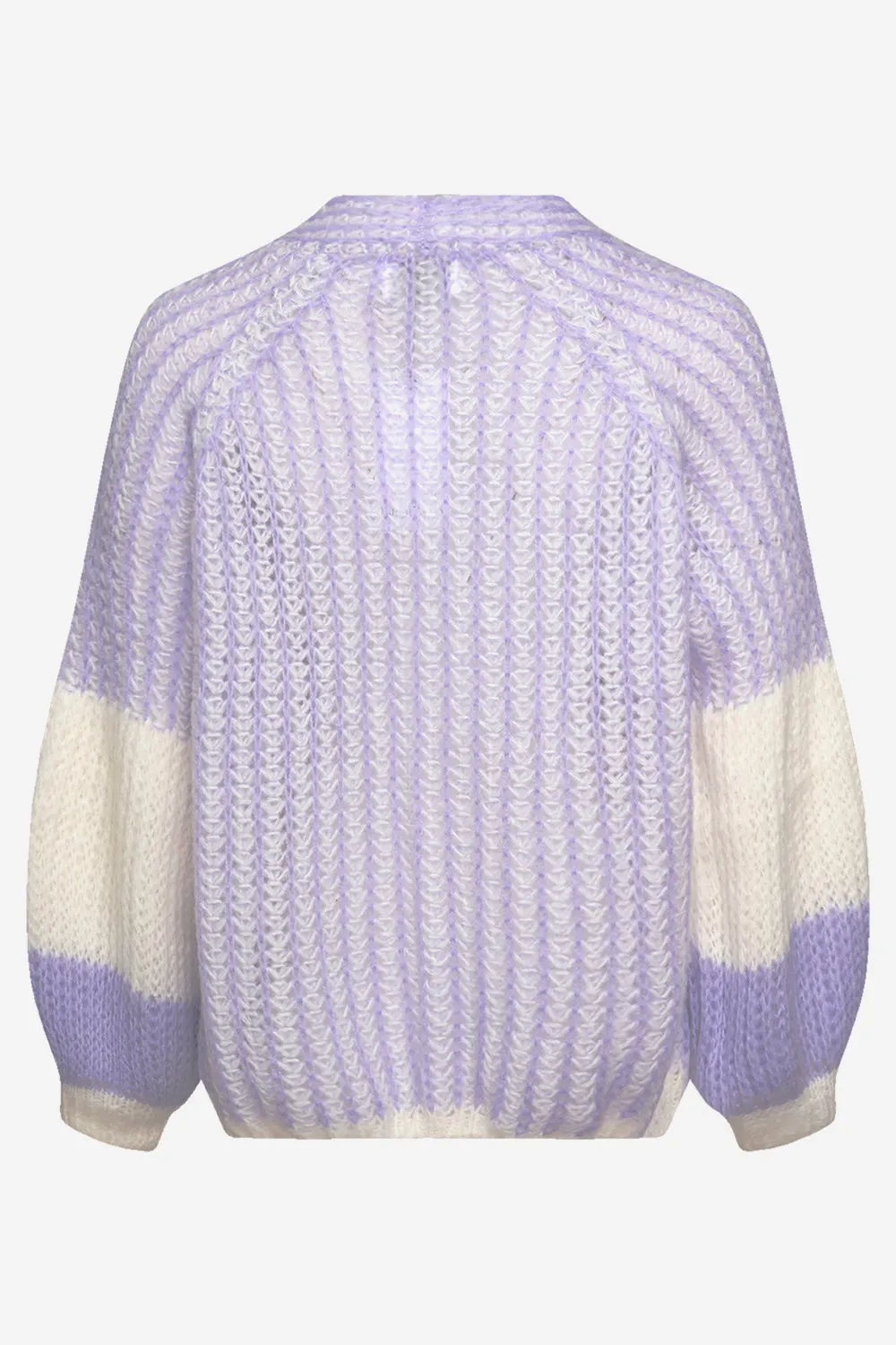 Liana Knit Cardigan Lavender/White sold by Noella Fashion product image thumbnail 3