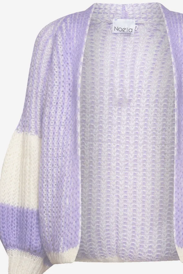 Liana Knit Cardigan Lavender/White sold by Noella Fashion product image thumbnail 2