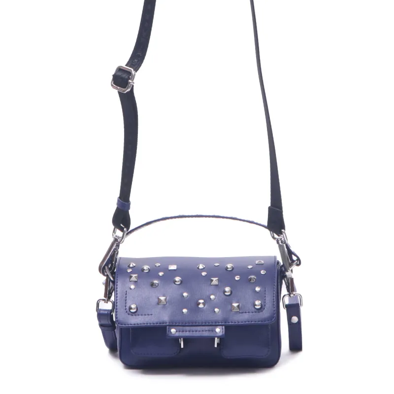 Small honey rivet florence Dark blue sold by Nunoo Bags