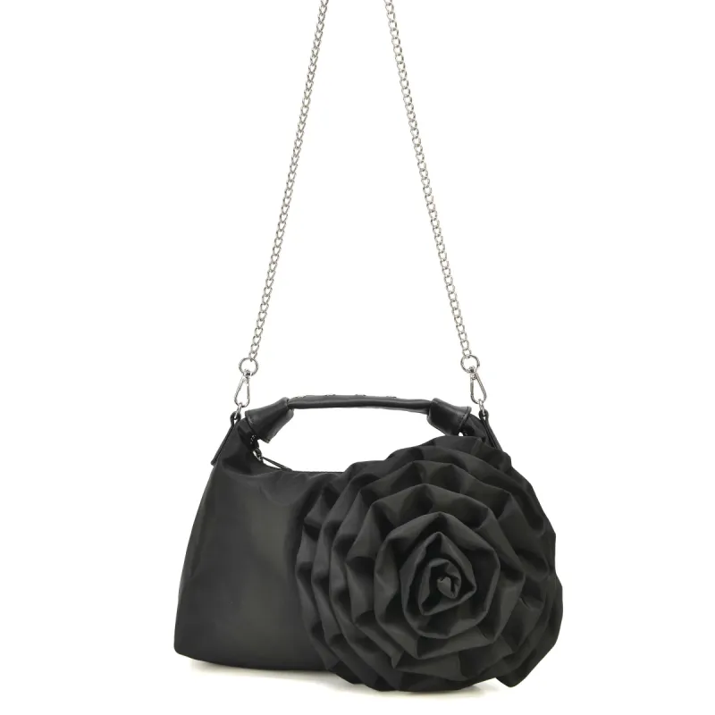 Dandy Rose Recycled Nylon Black sold by Nunoo Bags