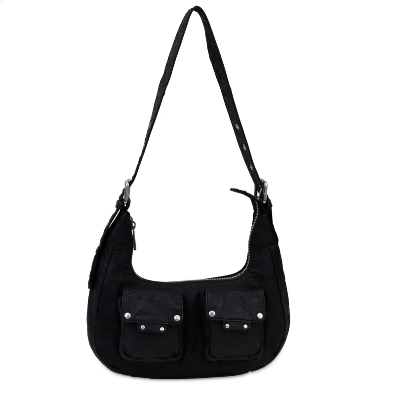 Sally small washed black sold by Nunoo Bags