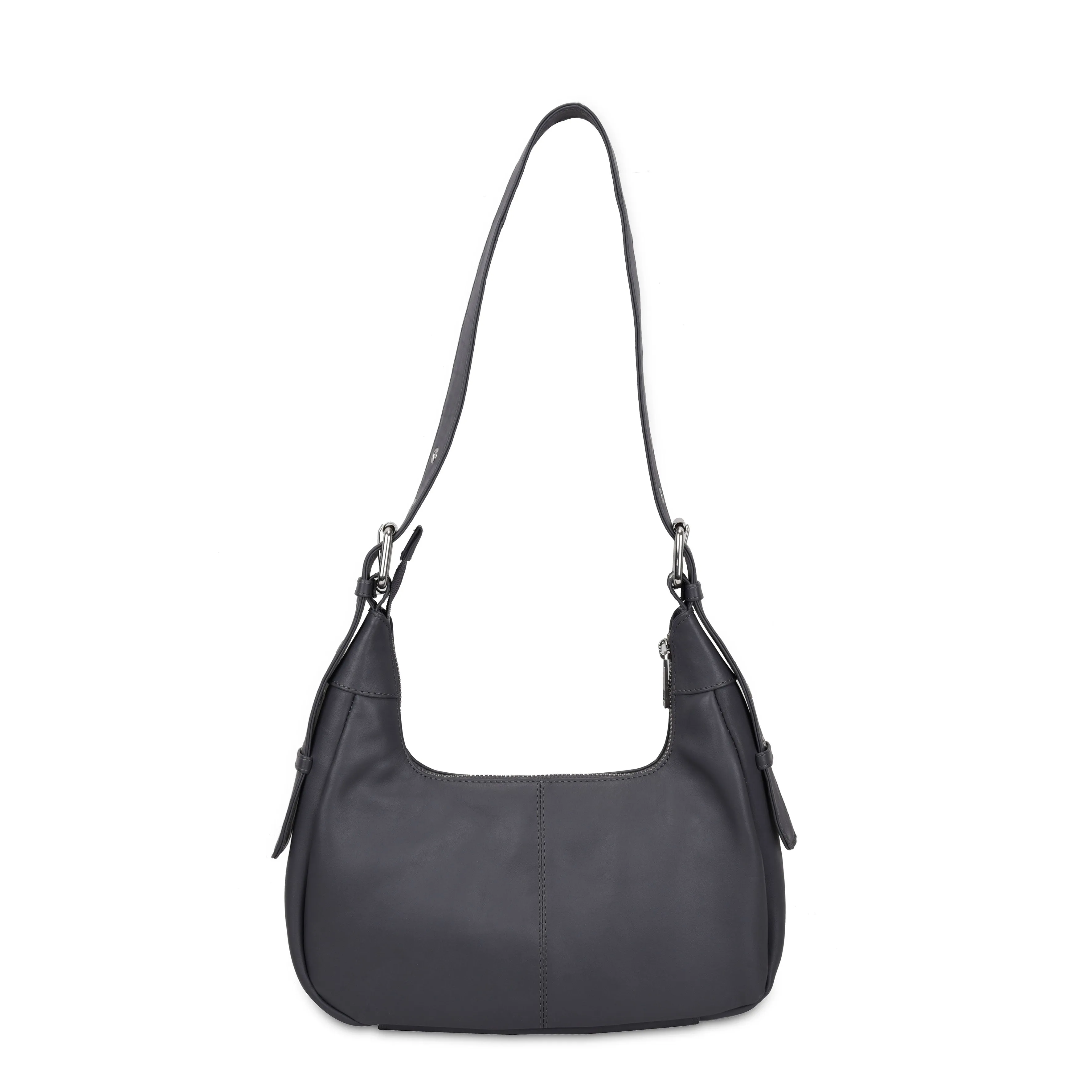 Sally Small Rivet Pure Dark Grey w. Silver sold by Nunoo Bags product image thumbnail 5