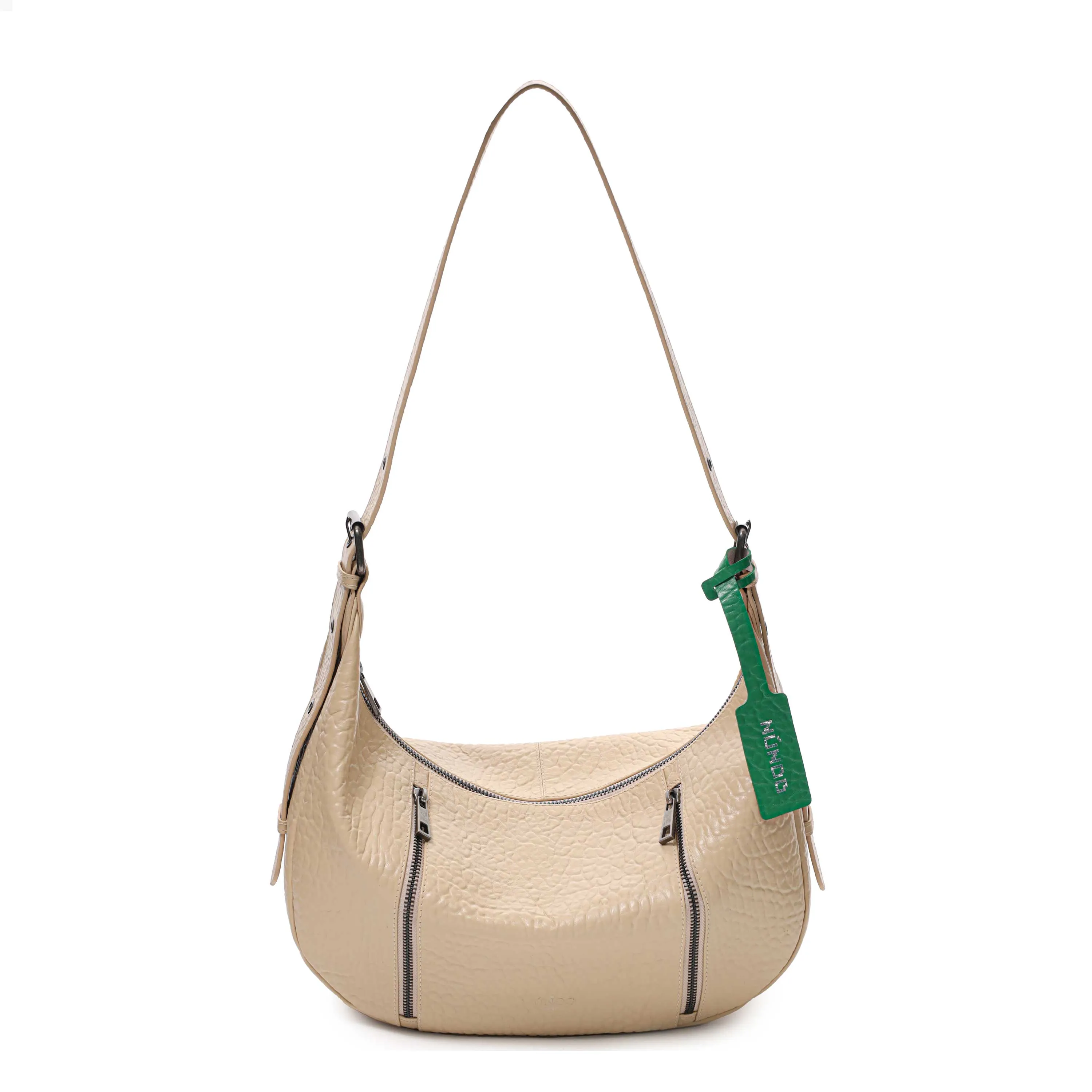 Small Stella Zippers New Zealand Sand w. Gold sold by Nunoo Bags