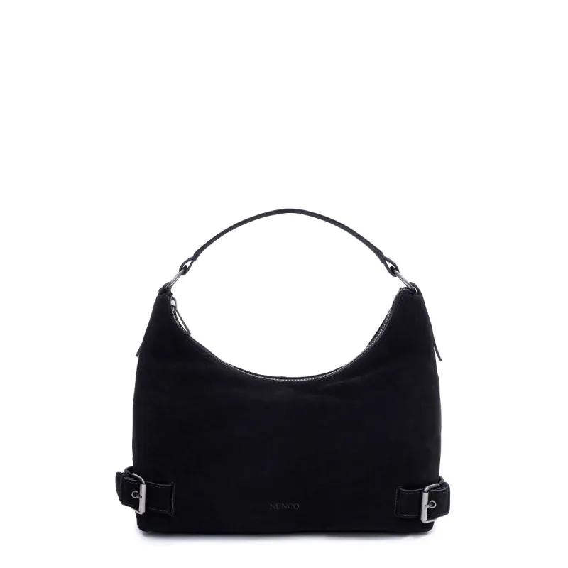 Rio Suede Black w. Antique Silver sold by Nunoo Bags