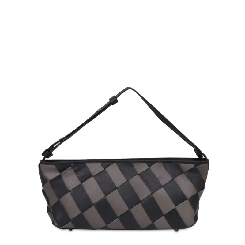 Asta Braided Smooth Black/Grey sold by Nunoo Bags