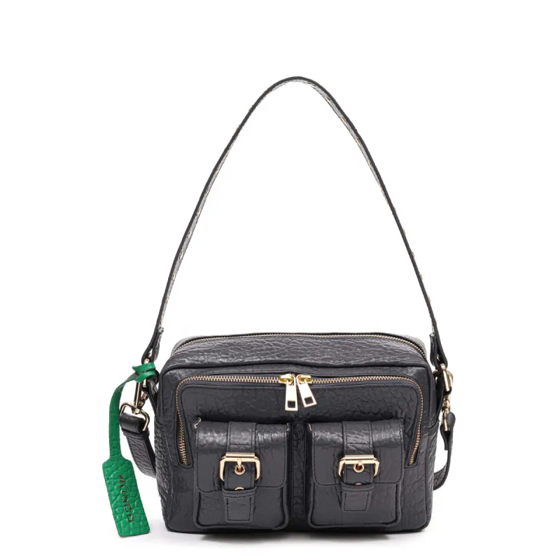 Ellie Buckle New Zealand Dark Grey w. Gold sold by Nunoo Bags