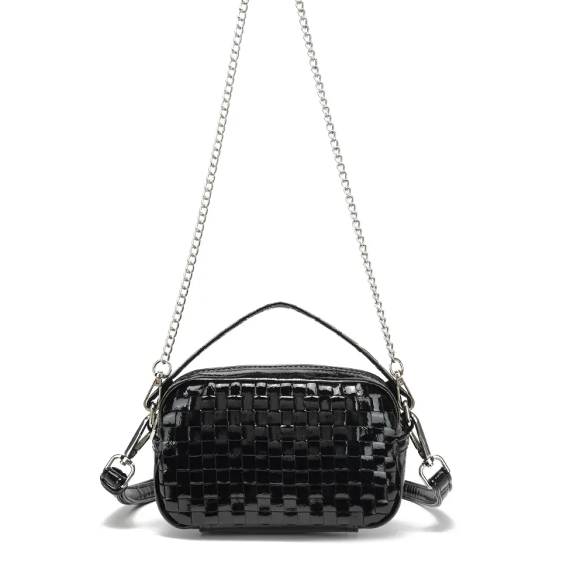 Lyra Recycled Patent Black sold by Nunoo Bags