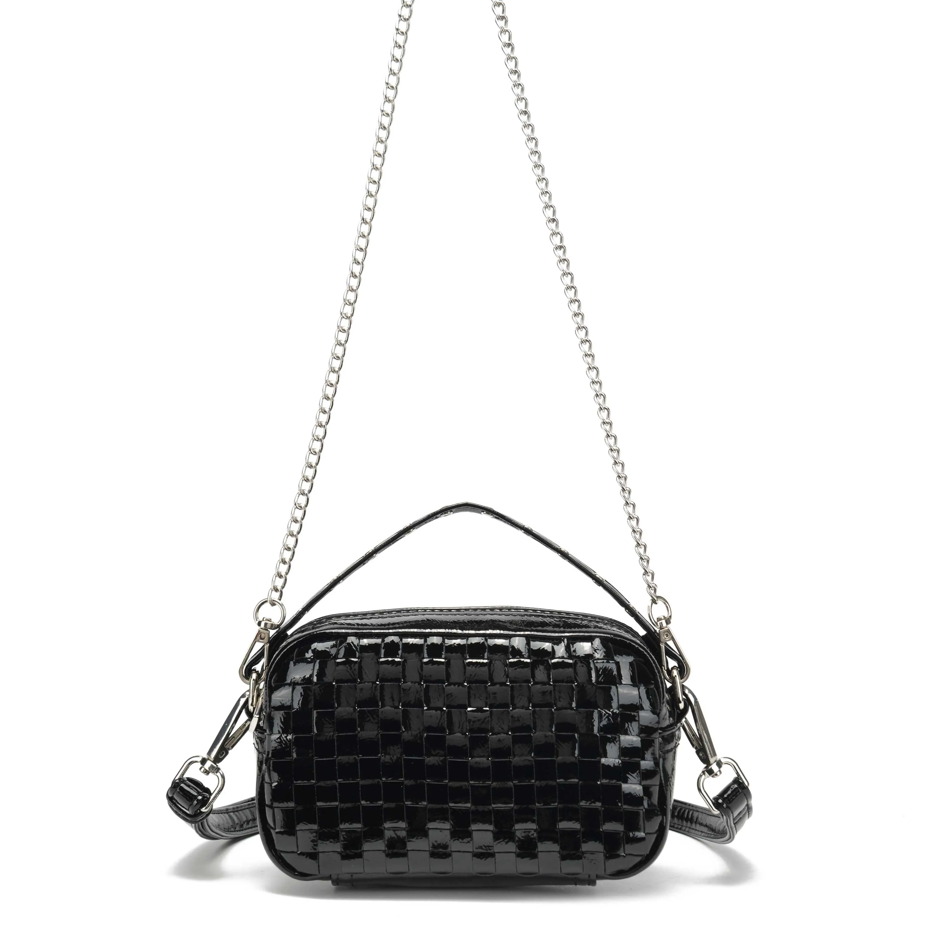 Lyra Recycled Patent Black sold by Nunoo Bags