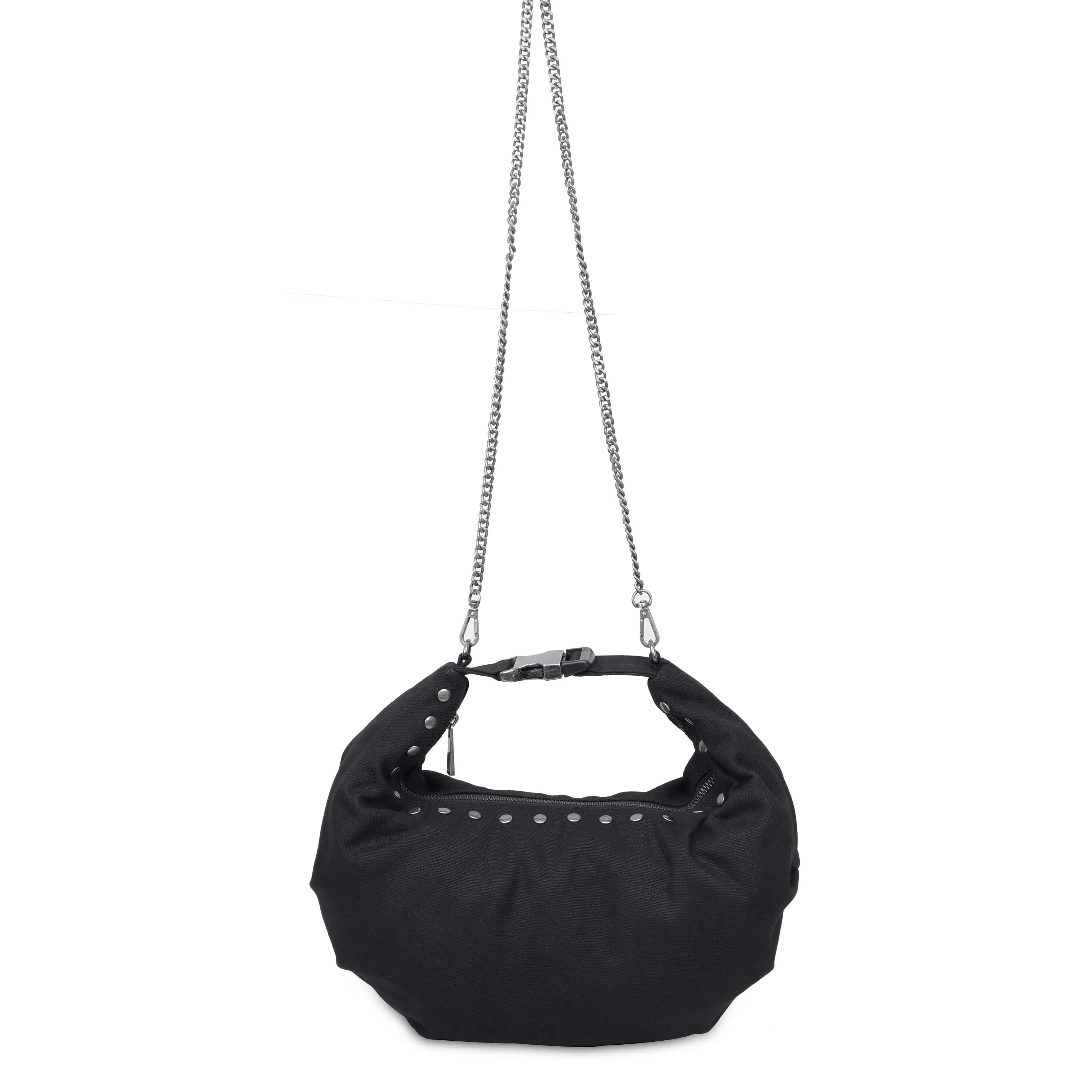 Dagmar Rivet Recycled Canvas Black sold by Nunoo Bags