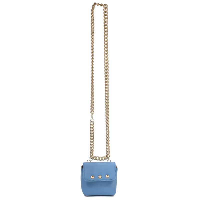 Beltbag Rivet Puffed Sheep Blue w. Gold sold by Nunoo Bags
