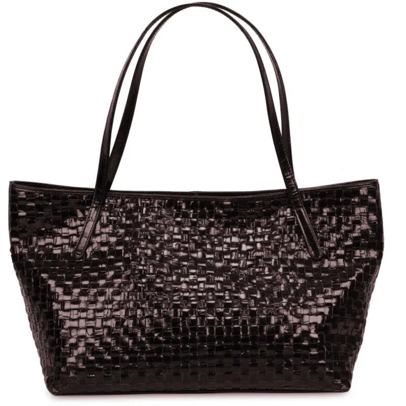 Shopper Texas Braided Dark Brown sold by Nunoo Bags