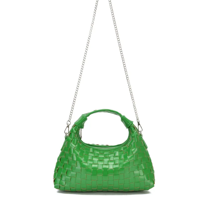 Dandy Braided Wrinkle Green made by Nunoo Bags