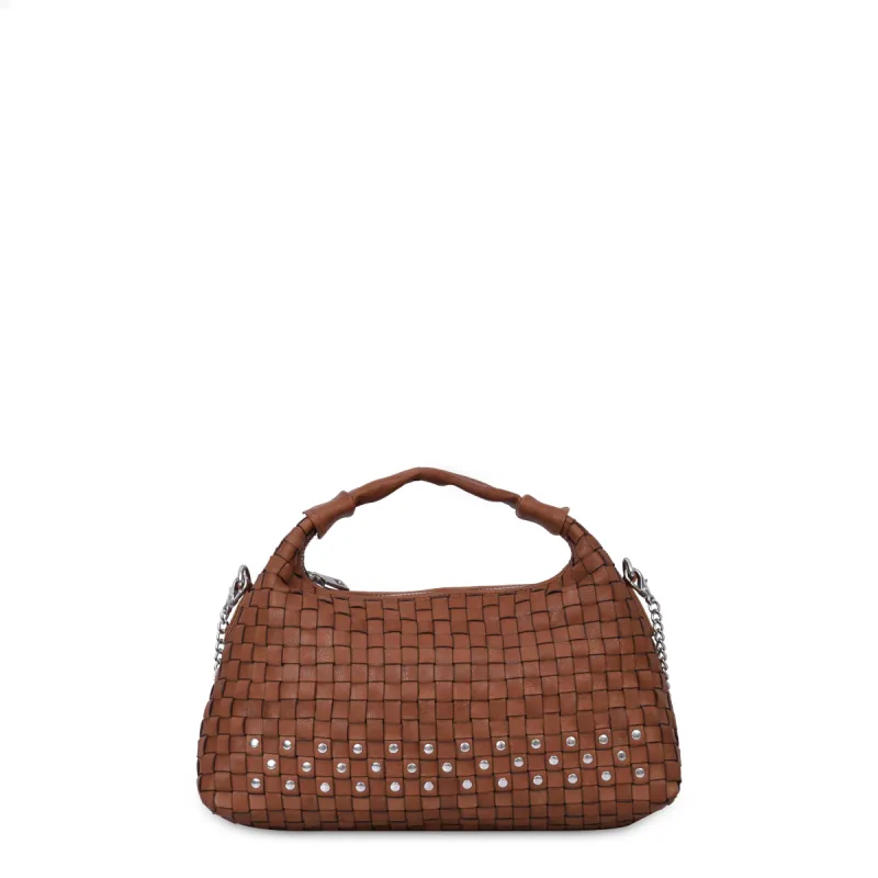 Dandy braided rivet brown sold by Nunoo Bags