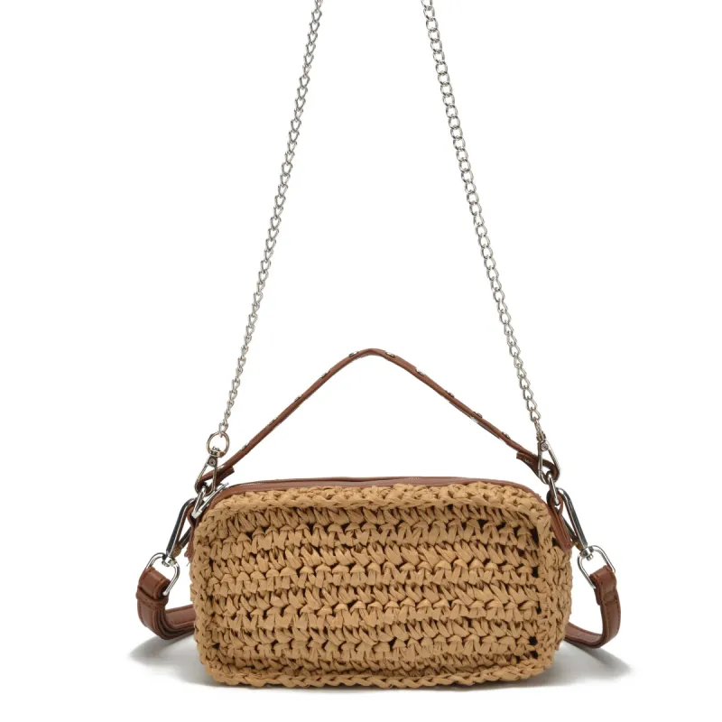 Lyra Raffia Light Brown sold by Nunoo Bags