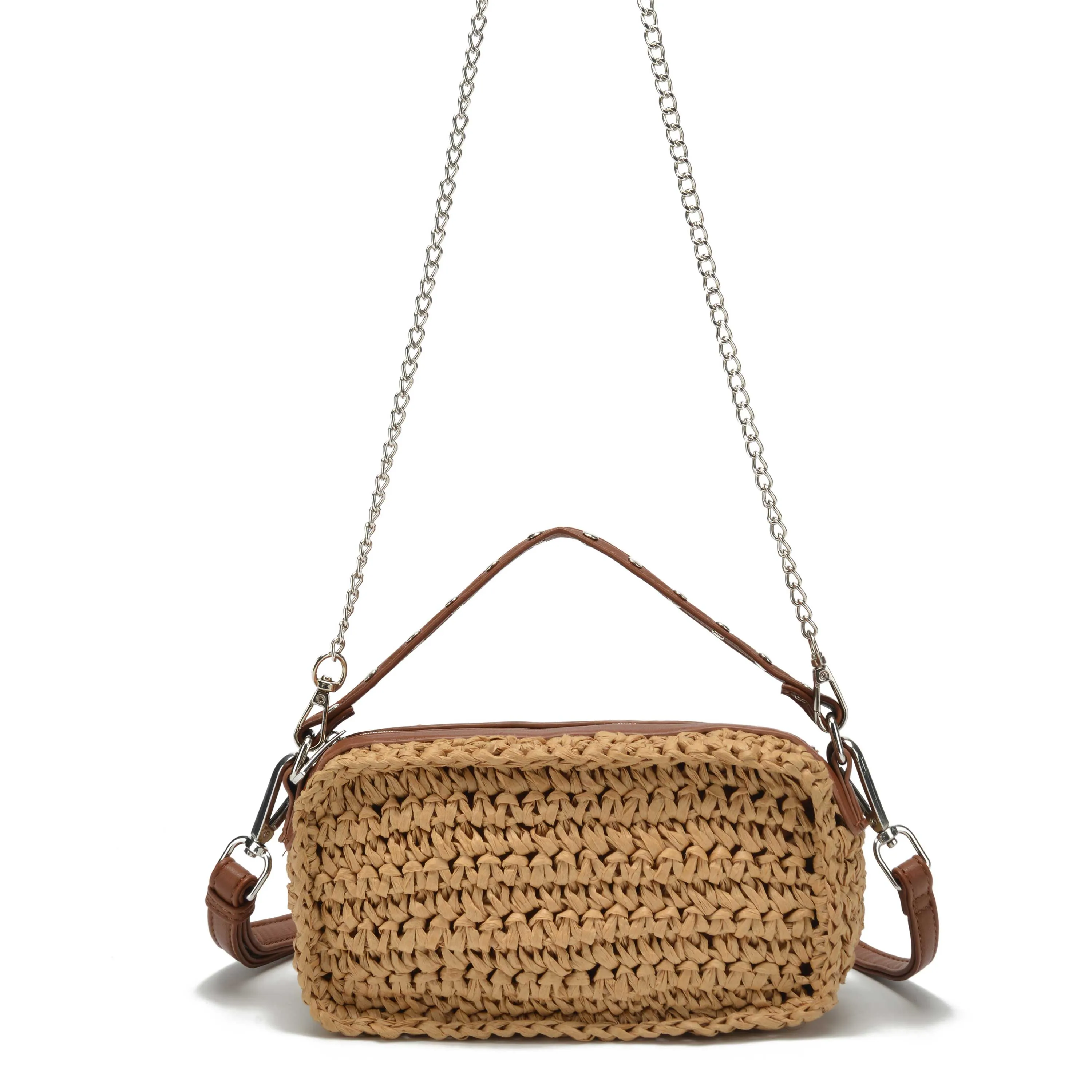 Lyra Raffia Light Brown sold by Nunoo Bags