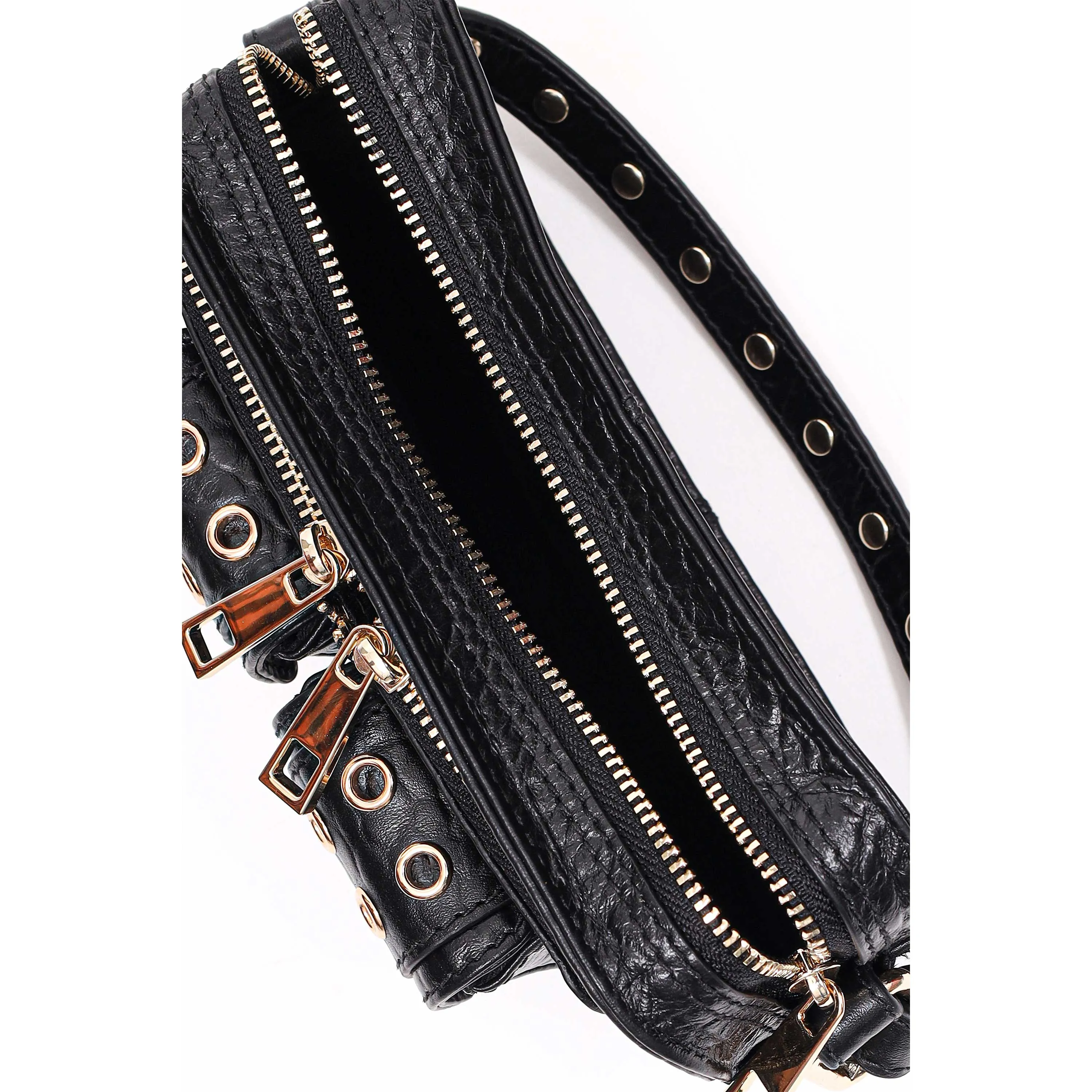Helena Eyelet New Zealand Black w. Gold sold by Nunoo Bags product image thumbnail 3