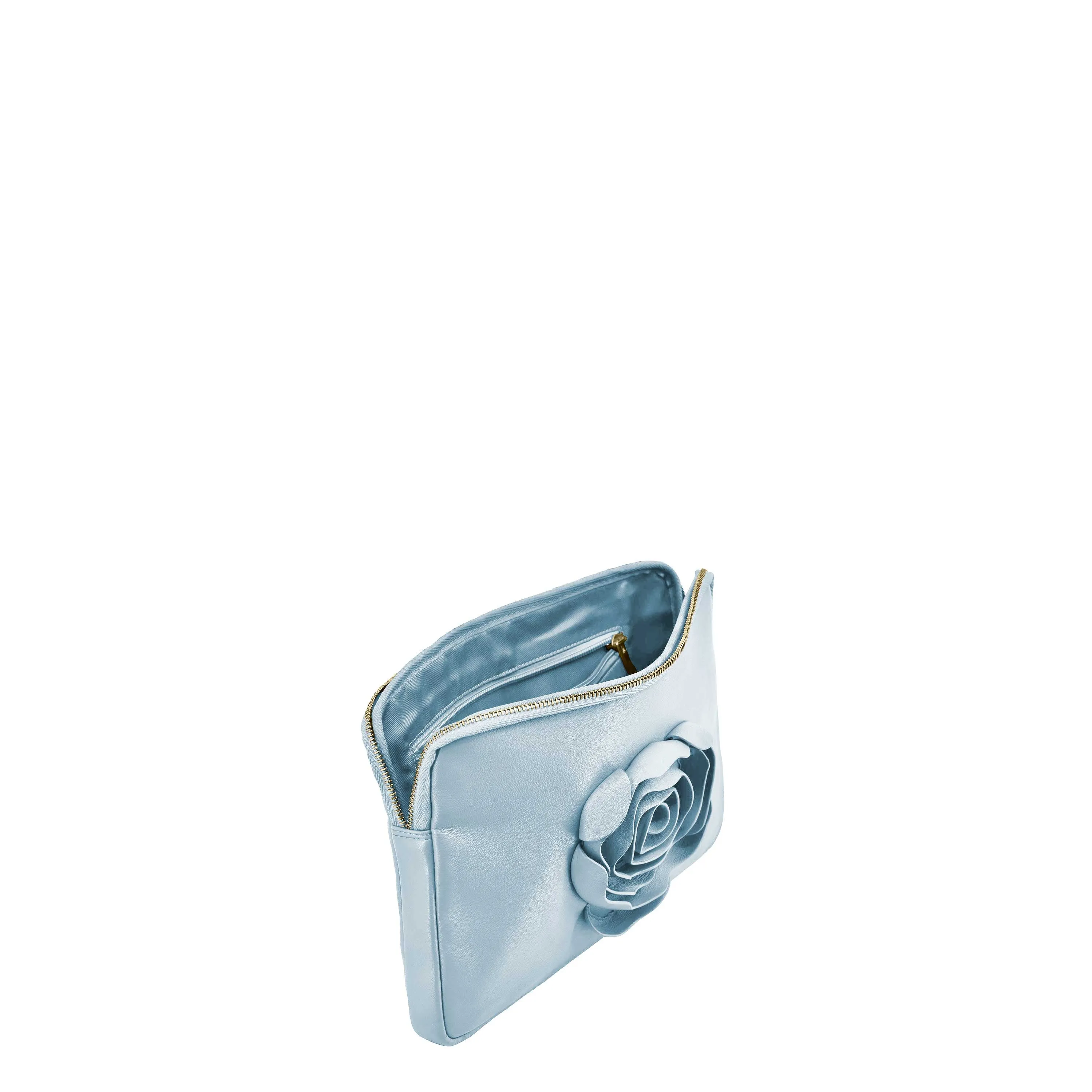 Clutch Rose Cozy light blue w. gold sold by Nunoo Bags product image thumbnail 4