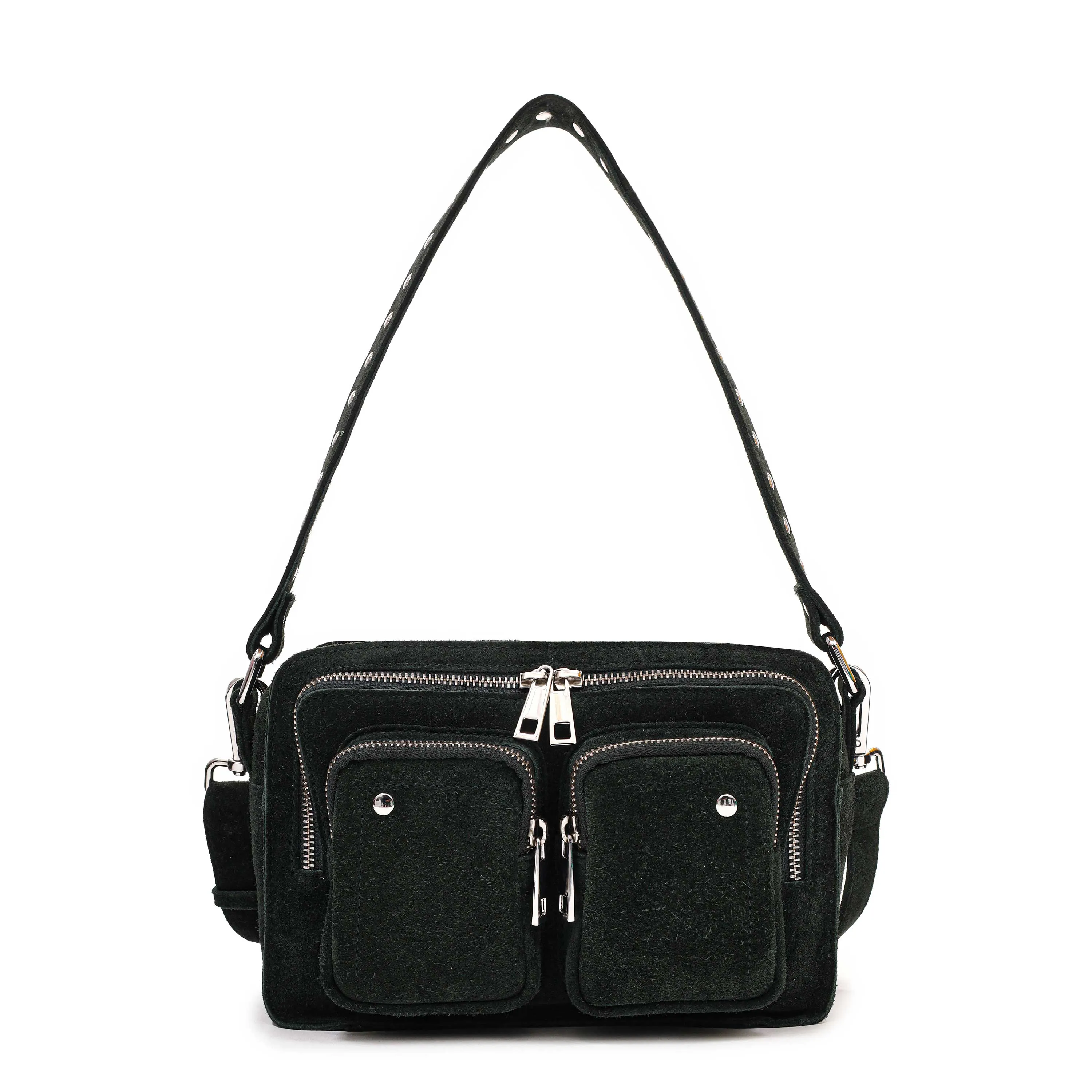 Ellie Suede Dark Green sold by Nunoo Bags