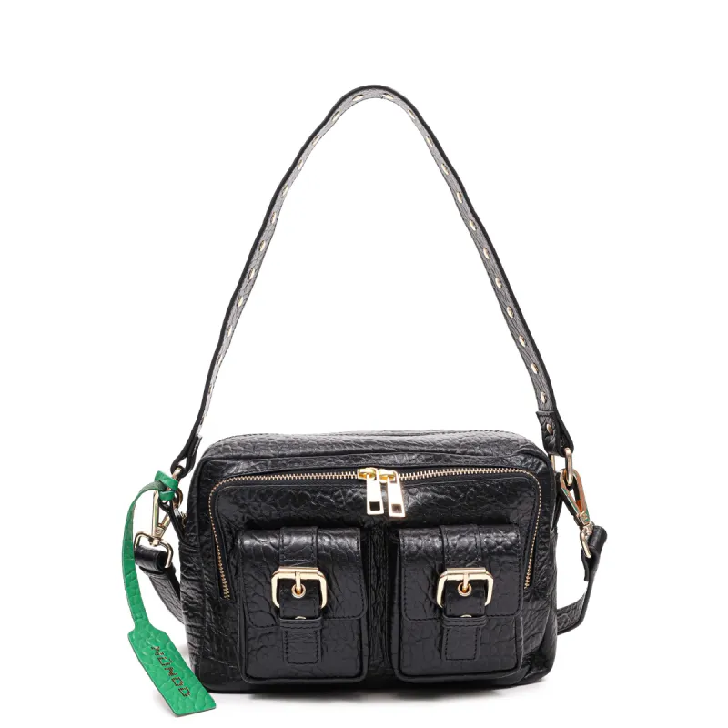 Ellie Buckle New Zealand Black w. Gold sold by Nunoo Bags