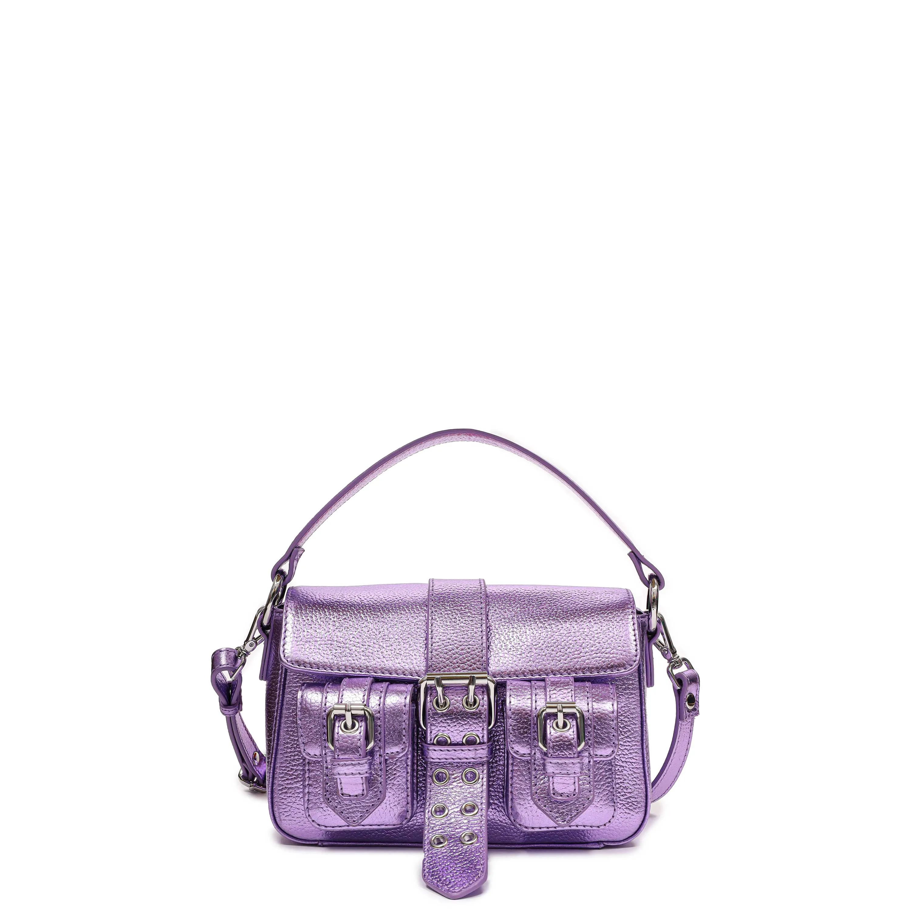 Small Honey Buckle Metallic Purple sold by Nunoo Bags