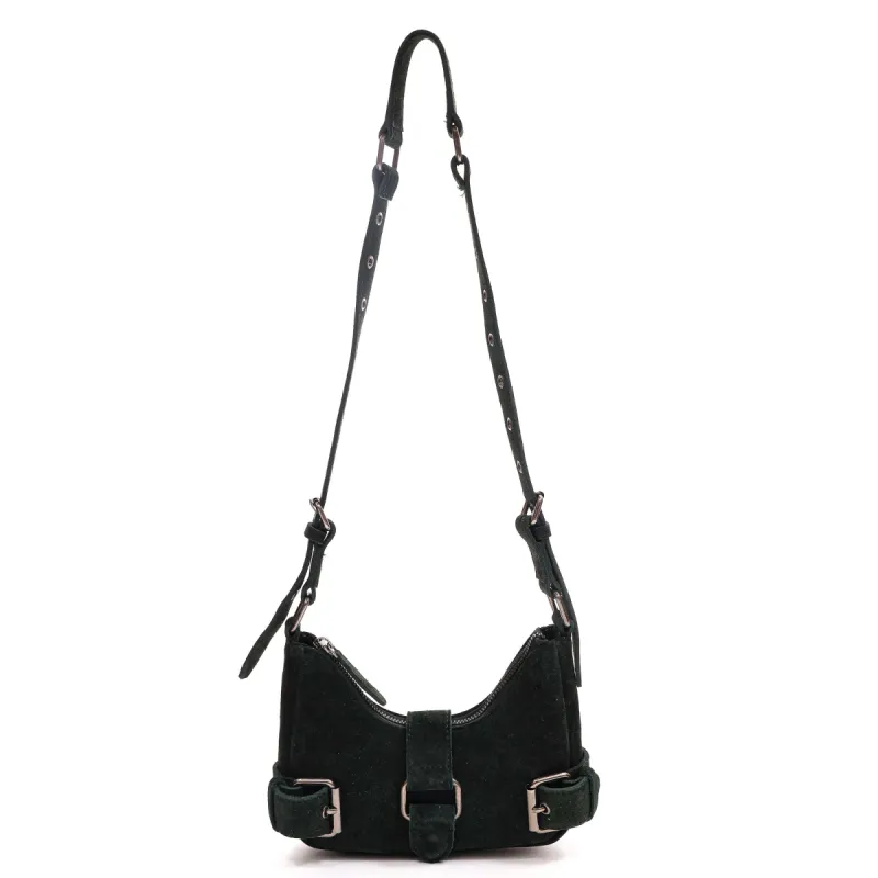 Palma Suede Dark Green sold by Nunoo Bags