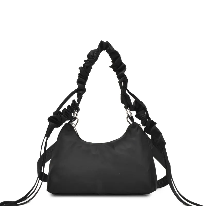 Dandy wrinkle recycled nylon black sold by Nunoo Bags
