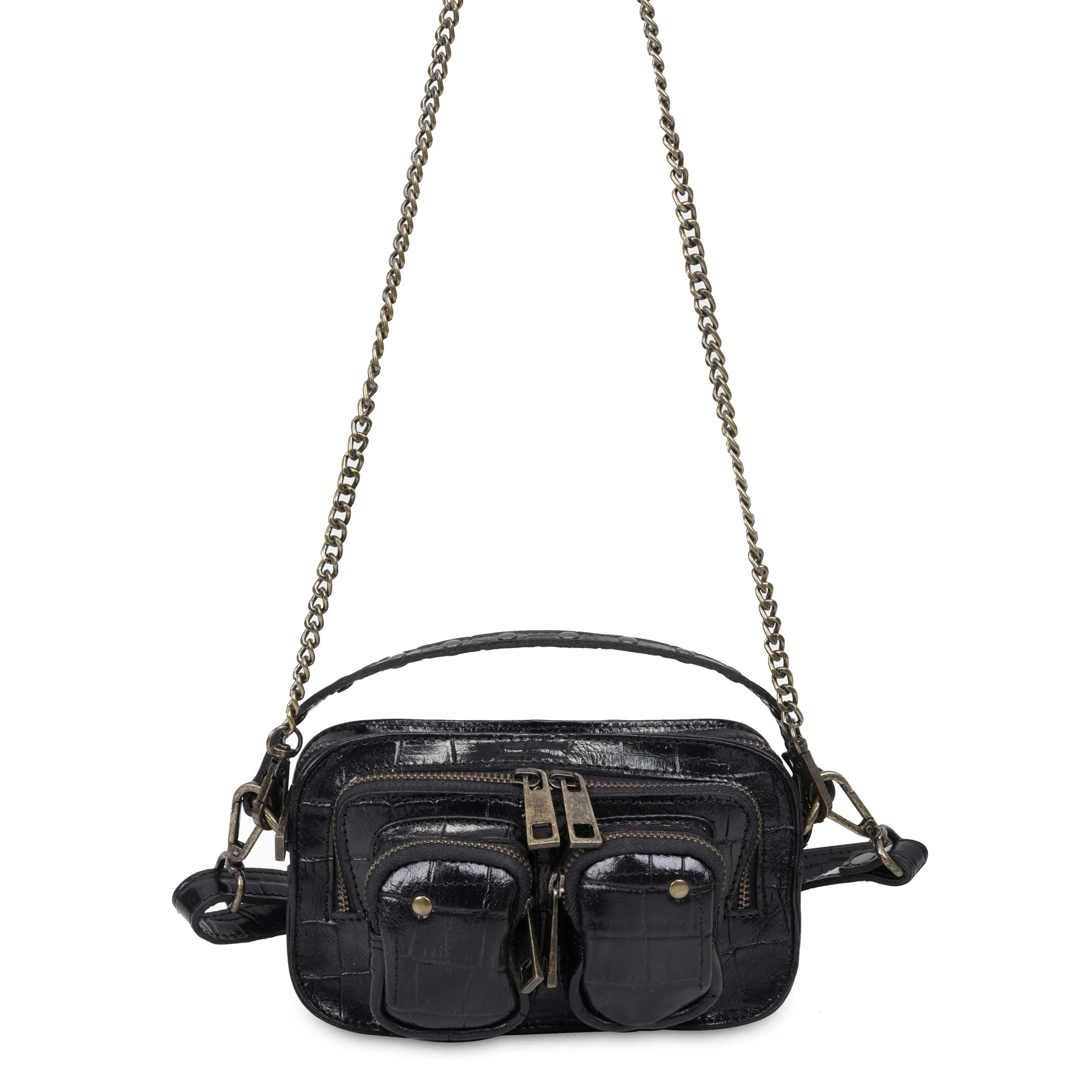 Helena Texas Black w. Antique Gold sold by Nunoo Bags