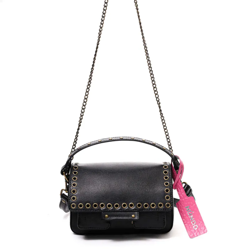 Small Honey Eyelet Florence Black sold by Nunoo Bags