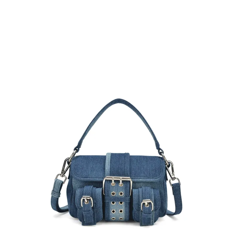 Small Honey Buckle Denim Blue sold by Nunoo Bags