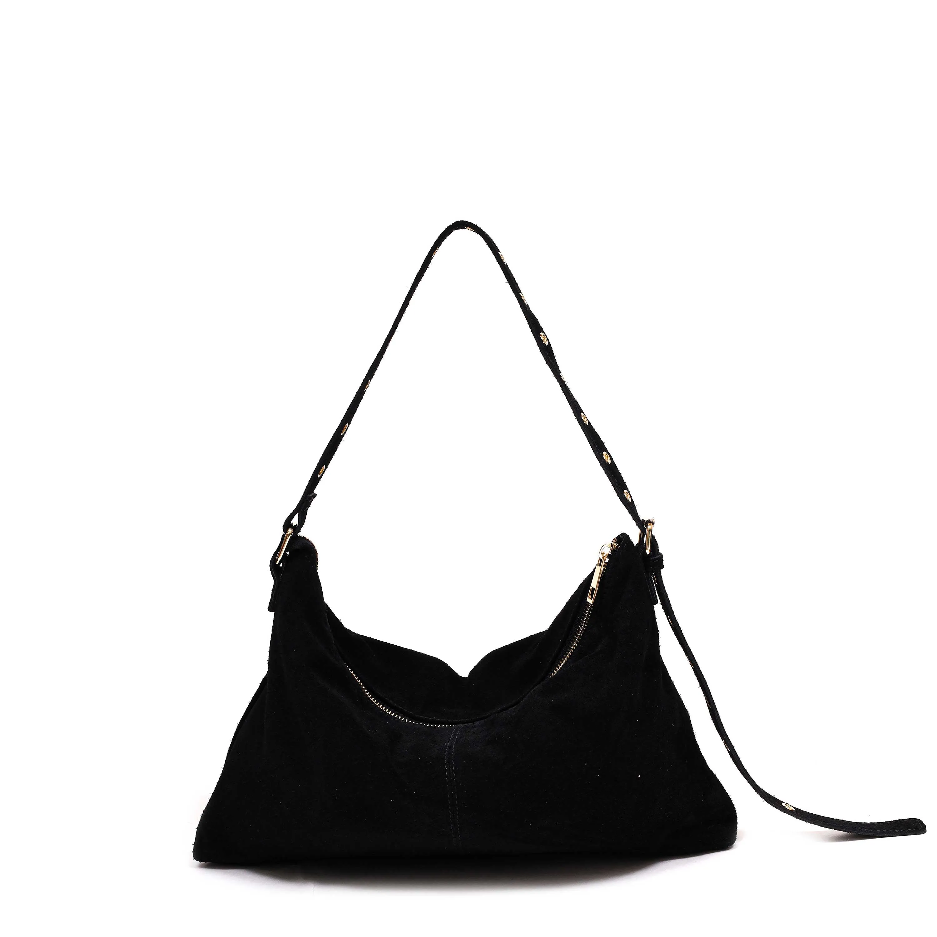 Rachel Suede Black w. Gold sold by Nunoo Bags product image thumbnail 3