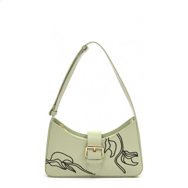 Apollo Embroided Florence Matcha w. Gold sold by Nunoo Bags