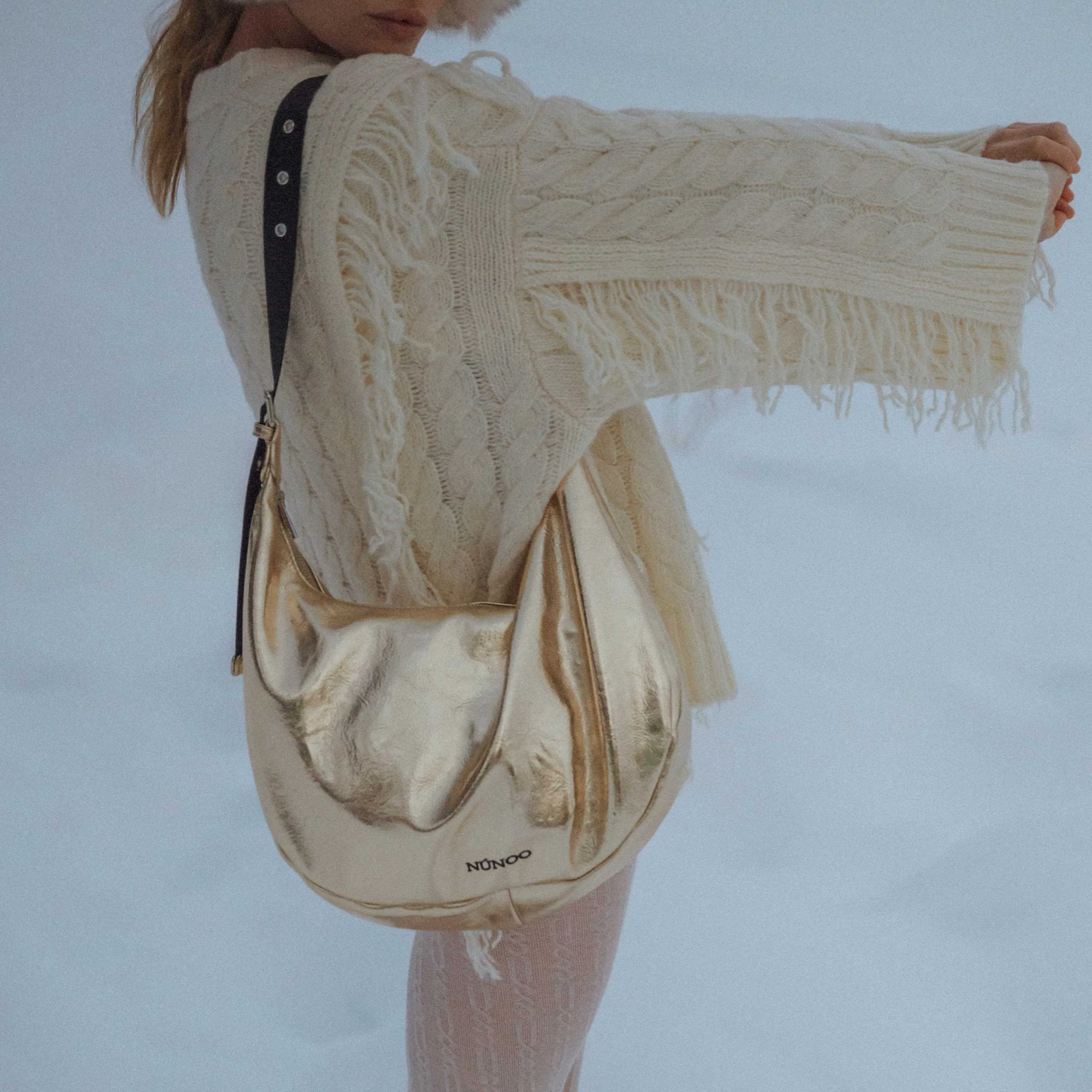 Stella recycled cool light gold sold by Nunoo Bags product image thumbnail 2