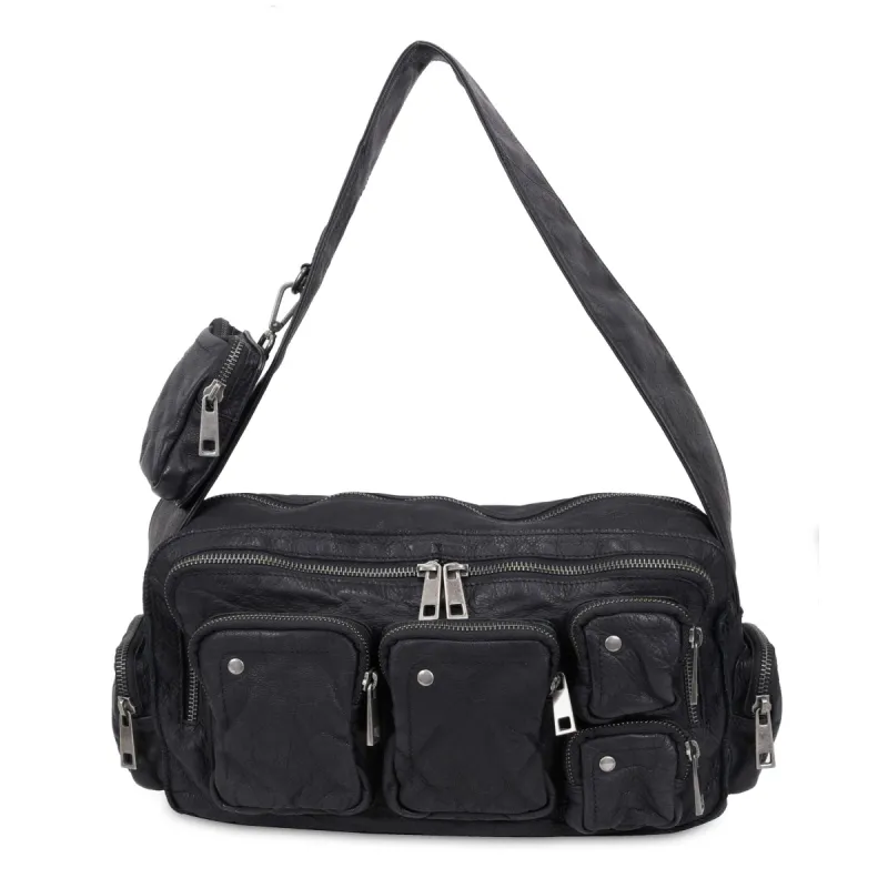 Alimakka Pocket Washed Black w. Antique Silver sold by Nunoo Bags