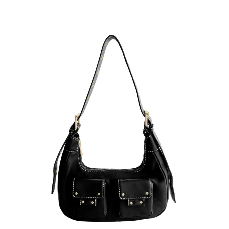 Sally Small cozy Black w. Gold sold by Nunoo Bags