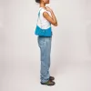 Apollo Rivet Suede Blue sold by Nunoo Bags