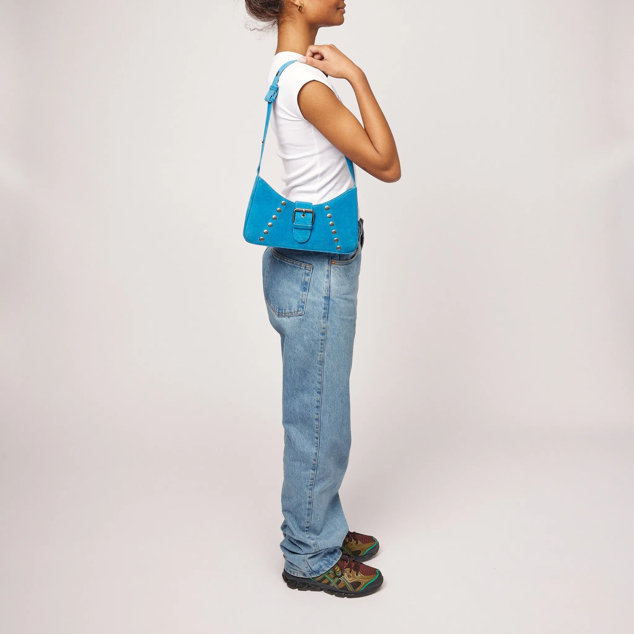 Apollo Rivet Suede Blue sold by Nunoo Bags product image thumbnail 5