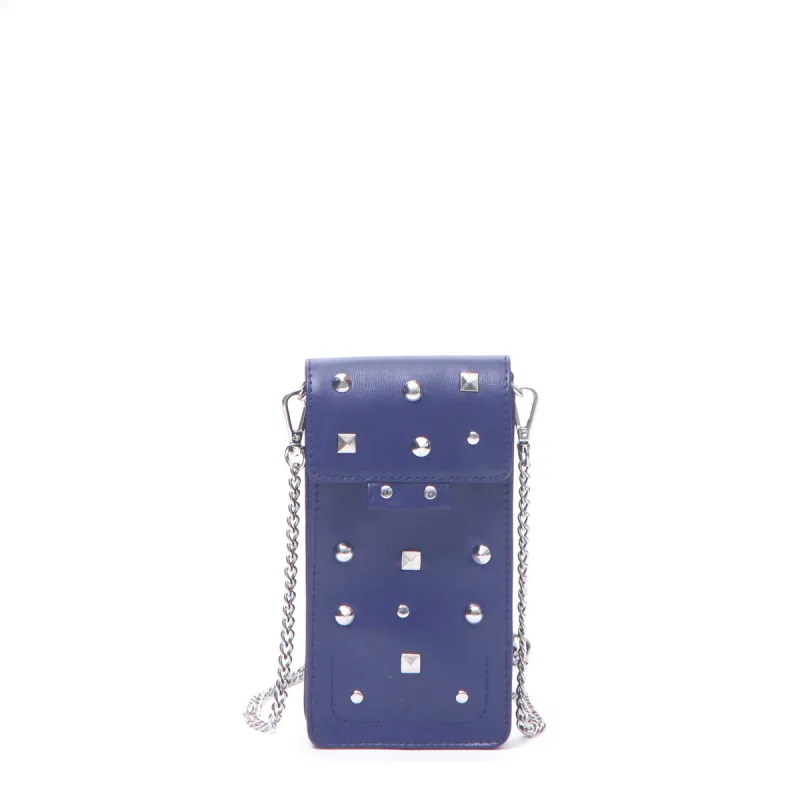 Phone bag rivet florence Dark blue sold by Nunoo Bags