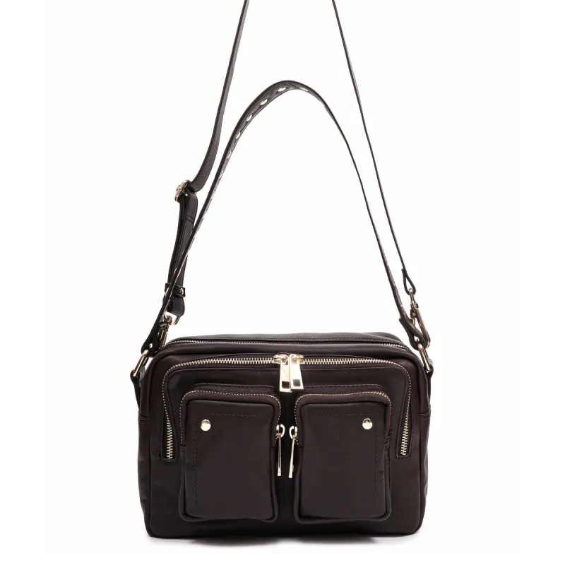 Ellie Air 3 Dark Brown w. gold sold by Nunoo Bags