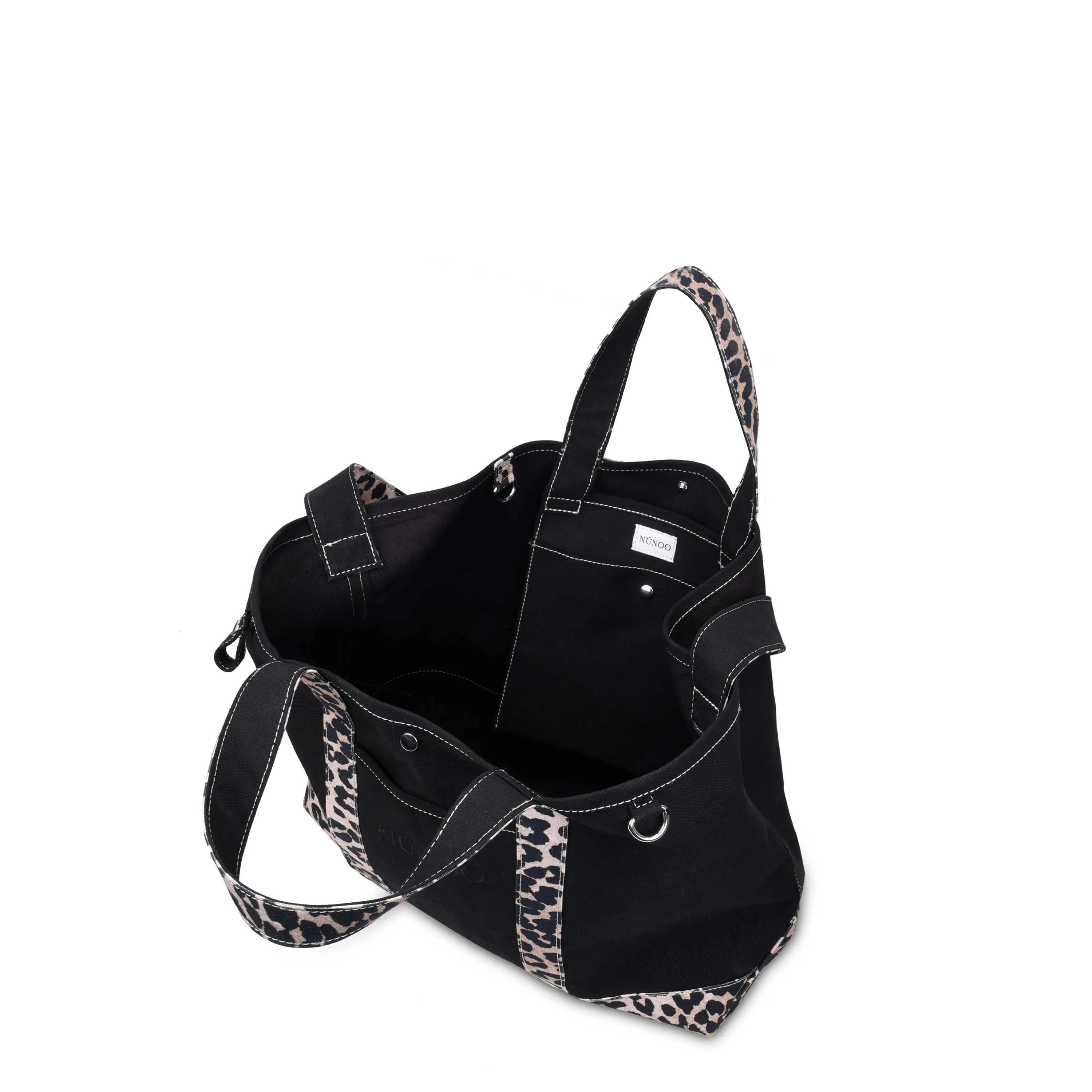 Large Tote Recycled Canvas Dots sold by Nunoo Bags product image thumbnail 3