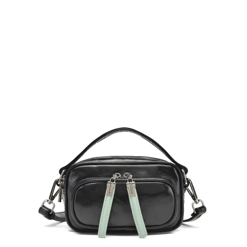Lyra Pocket Wrinkle Black sold by Nunoo Bags
