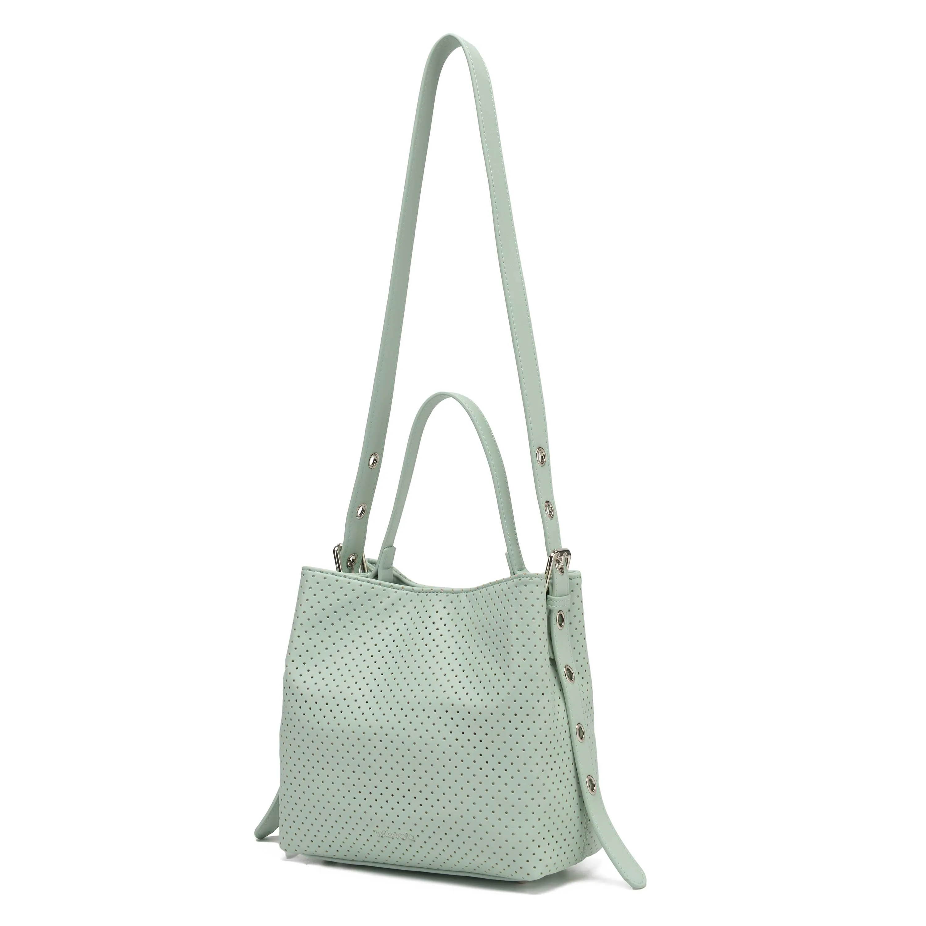 Small Chiara Wrinkle Pale Aqua sold by Nunoo Bags product image thumbnail 2