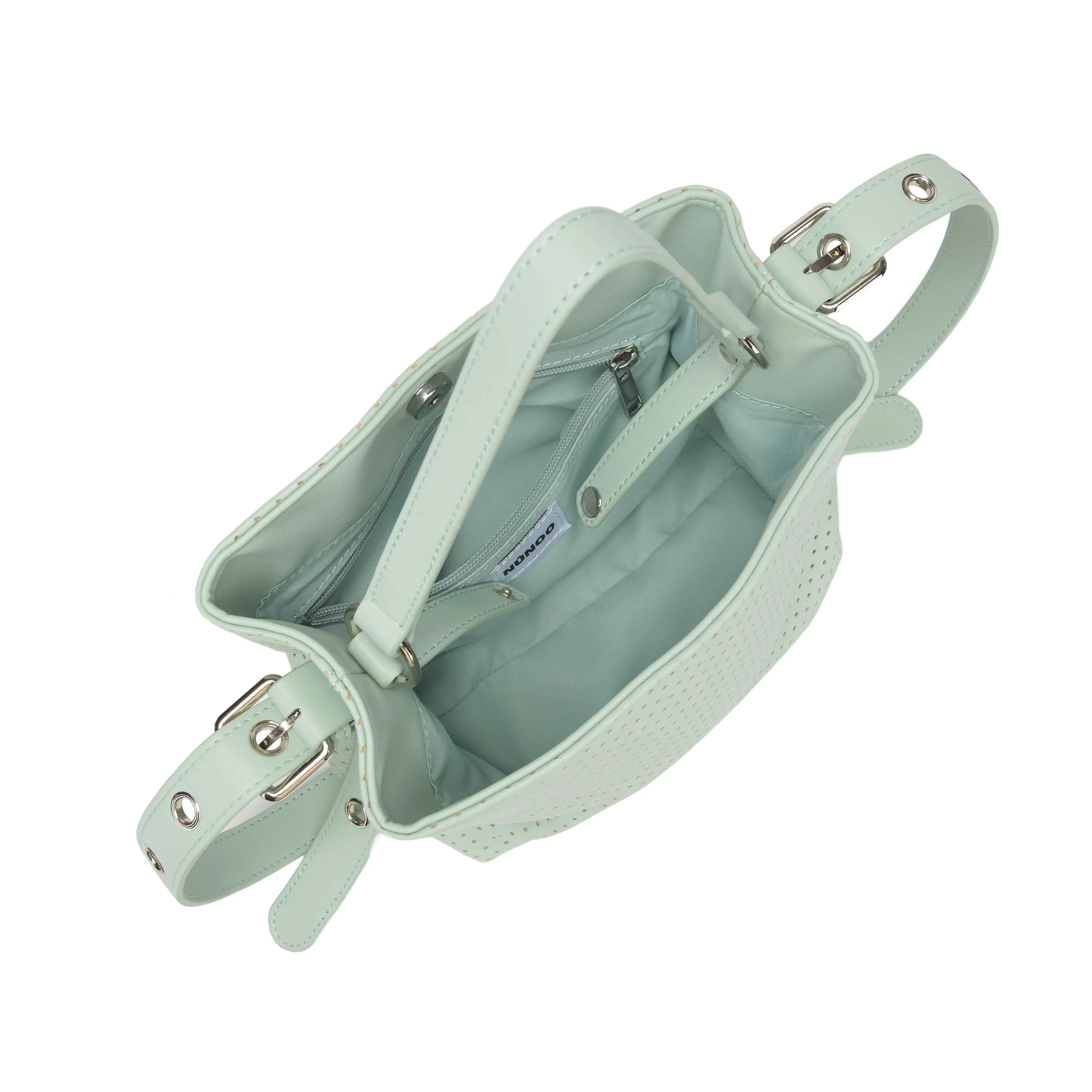 Small Chiara Wrinkle Pale Aqua sold by Nunoo Bags product image thumbnail 3