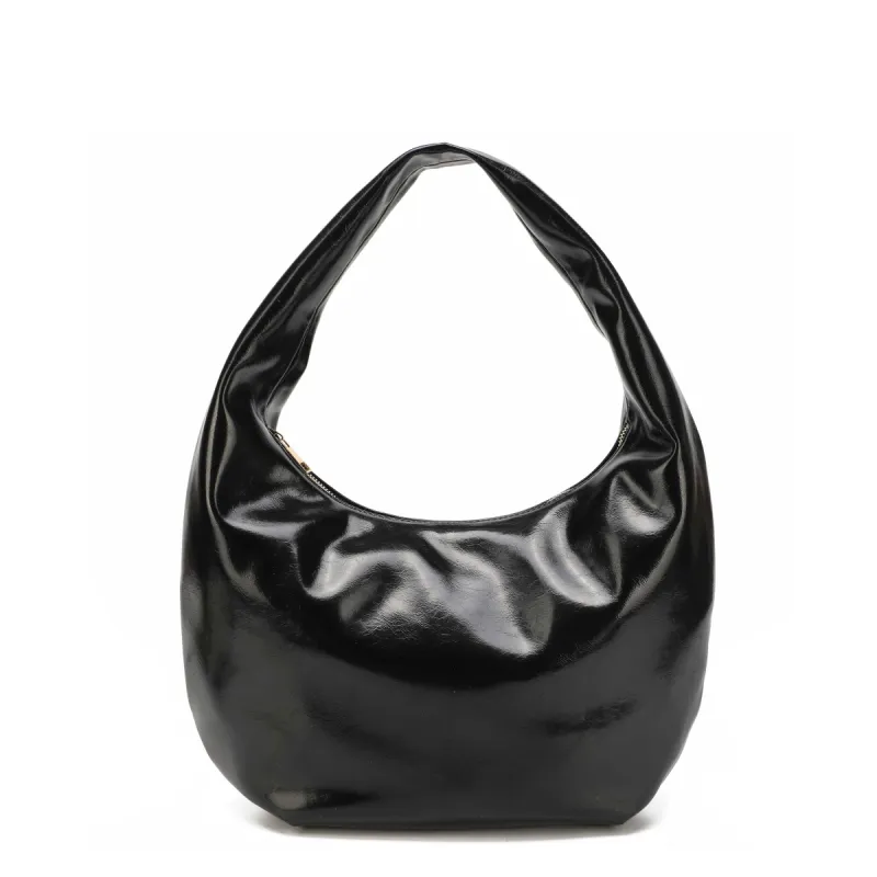 Small Gabi Wrinkle Black sold by Nunoo Bags