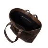Maxi Shopper Braided Mountain Dark Brown sold by Nunoo Bags